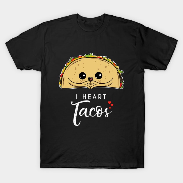 I heart Tacos - Taco Lover Mexican Foodie Cute Kids T-Shirt by CheesyB